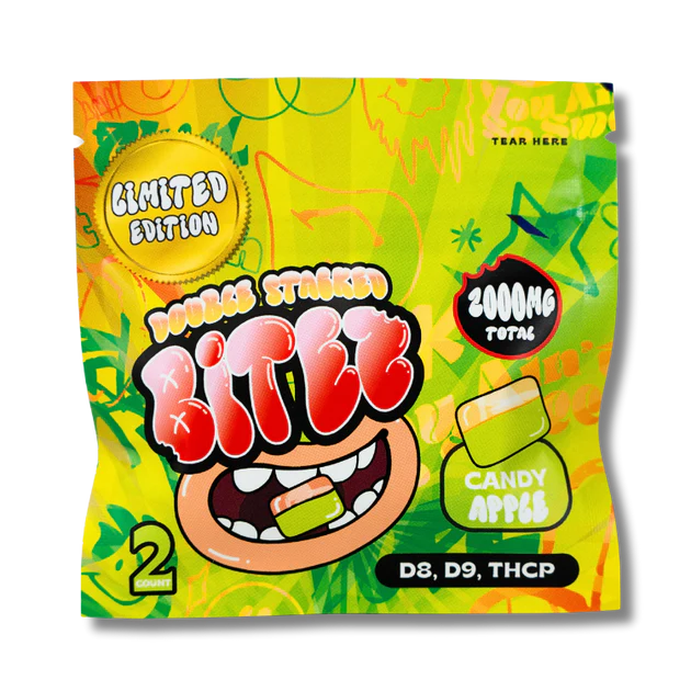 Ocho Extracts Double Stacked Bitez Pear Champagne 2000MG Ocho Extracts Double Stacked Bitez